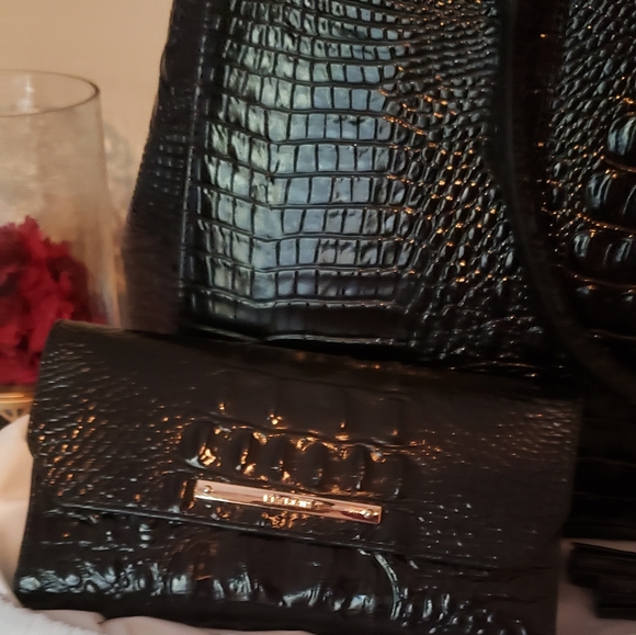 BRAND NEW (never used) BRAHMIN HANDBAG and Wallet - Picture 1 of 8